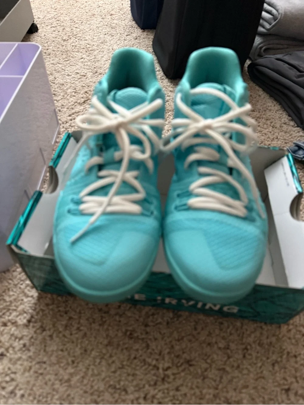 Nike Kids Sneakers - Aqua Teal and White